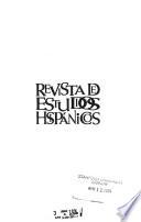 Revista de estudios hispánicos