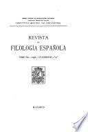 Revista de filología española