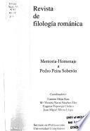 Revista de filología románica