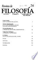 Revista de filosofía