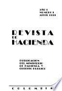 Revista de Hacienda; Publicación del Ministerio de Hacienda y Crédito Público
