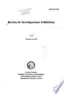 Revista de investigaciones folklóricas