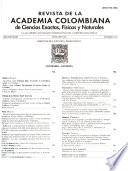 Revista de la Academia colombiana de ciencias exactas, físicas y naturales