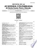 Revista de la Academia Colombiana de Ciencias Exactas, Físicas y Naturales