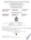 Revista de la Academia Colombiana de Ciencias Exactas, Físicas y Naturales