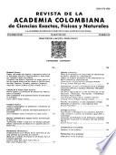 Revista de la Academia Colombiana de Ciencias Exactas, Físicas y Naturales