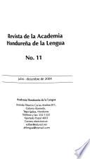 Revista de la Academia Hondureña de la Lengua