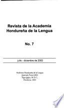 Revista de la Academia Hondureña de la Lengua