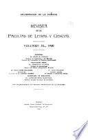 Revista de la Facultad de Letras y Ciencias