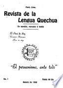 Revista de la lengua quechua
