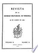 Revista de la Sociedad Bolivariana de Venezuela