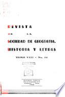 Revista de la Sociedad de Geografía, Historia y Letras