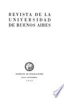 Revista de la Universidad de Buenos Aires