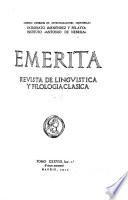 Revista de linguistica y filologia clasica