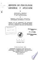 Revista de psicologia general y aplicada