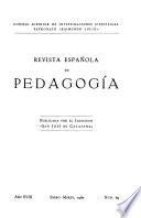 Revista española de pedagogía
