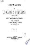 Revista general de legislación y jurisprudencia