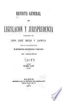 Revista general de legislación y jurisprudencia