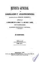 Revista general de legislación y jurisprudencia