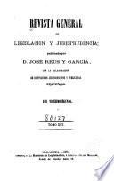 Revista general de legislación y jurisprudencia