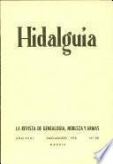 Revista Hidalguía número 101. Año 1970