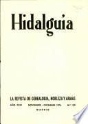 Revista Hidalguía número 139. Año 1976