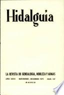 Revista Hidalguía número 157. Año 1979