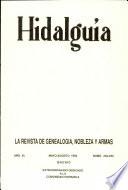 Revista Hidalguía número 232-233. Año 1992