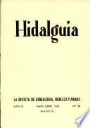 Revista Hidalguía número 58. Año 1963