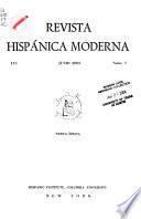 Revista hispánica moderna