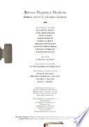 Revista hispánica moderna