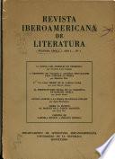 Revista iberoamericana de literatura