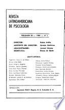 Revista latinoamericana de psicología