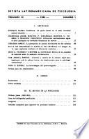 Revista latinoamericana de psicología