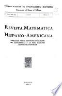 Revista matemática hispano-americana