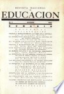Revista nacional de educación. Enero 1941
