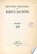 Revista nacional de educación nº 51