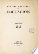 Revista nacional de educación nº 63