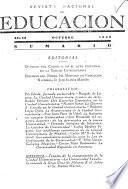 Revista nacional de educación. Octubre 1943