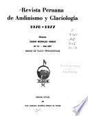 Revista peruana de andinismo y glaciología