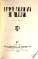 Revista valenciana de filología
