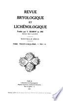Revue bryologique et lichénologique