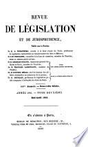 Revue de législation et de jurisprudence