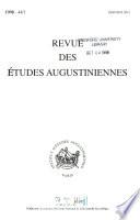 Revue des études augustiniennes