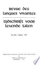 Revue des langues vivantes