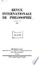 Revue internationale de philosophie