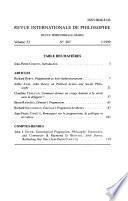 Revue internationale de philosophie