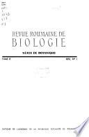 Revue roumaine de biologie