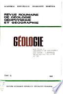 Revue roumaine de géologie, géophysique et géographie