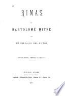 Rimas de Bartolomé Mitre con un prefacio del autor